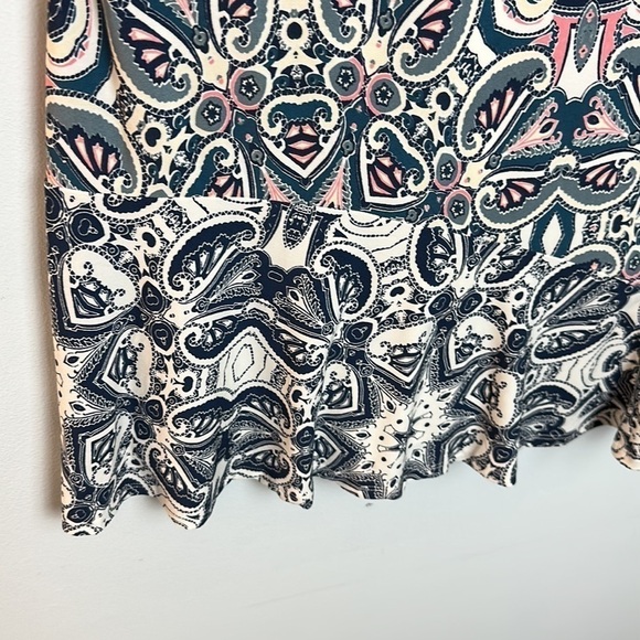 Eliza J Multicolor Paisley A-line Dress 14 - Picture 5 of 8